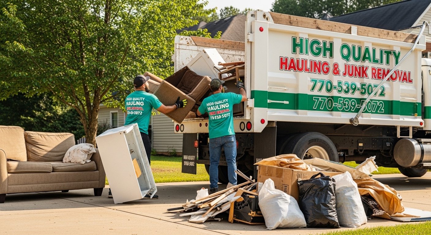 Friendly local crew photo for High Quality Hauling and Junk Removal